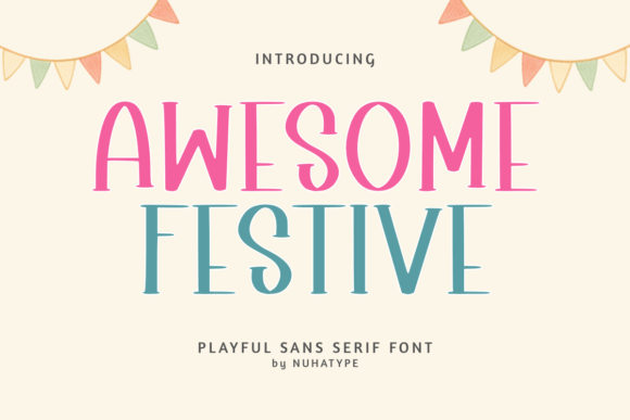 Awesome Festive: A Display Font That Celebrates Clarity