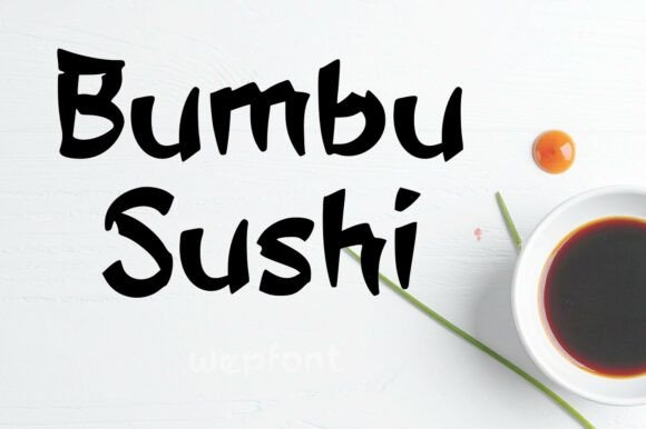 Bumbu Sushi: A Display Font That Brings Crafted Elegance to Brand Identity