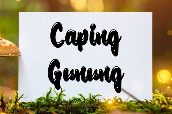 Caping Gunung: A Display Font That Makes Your Brand Feel Warm, Wild & True