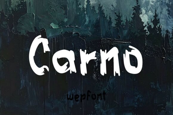 Carno Brush Font for Handmade Labels & Printables
