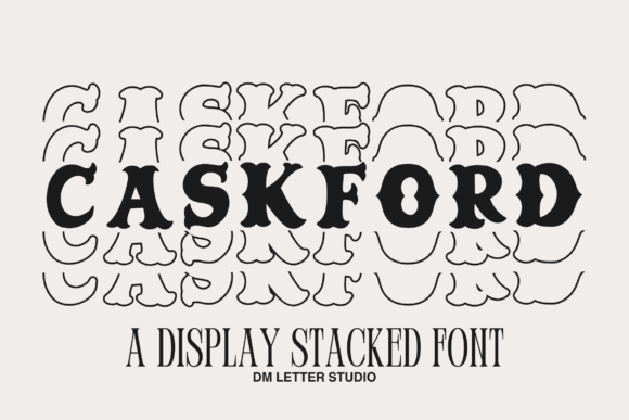 Caskford Stacked: A Display Font That Makes Your Brand Feel Like Home