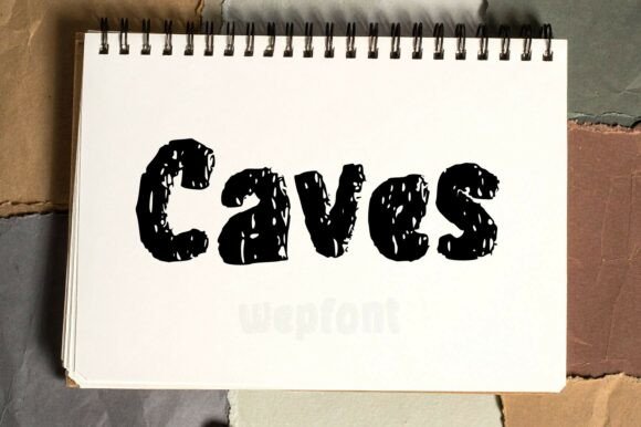 Caves Display Font: Organic Elegance for Handmade Labels & Printables