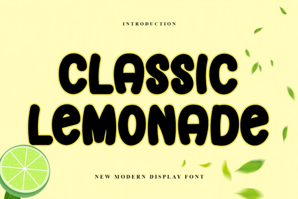 Classic Lemonade: A Bold Display Font for Digital Branding