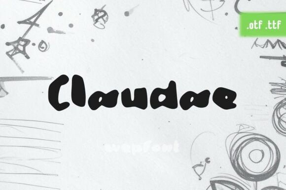 Claudae: A Handwritten Display Font That Sells Your Craft