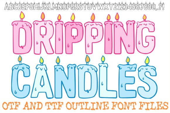 Dripping Candles Lettering: A Warm, Scroll-Stopping Display Font