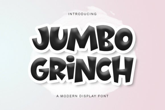 Jumbo Grinch Font: Bold, Bubbly & Built for Handmade Impact
