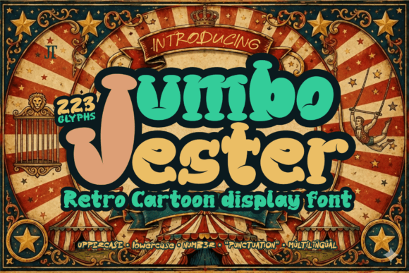 Jumbo Jester: A Playful Retro Display Font for Handmade Brands