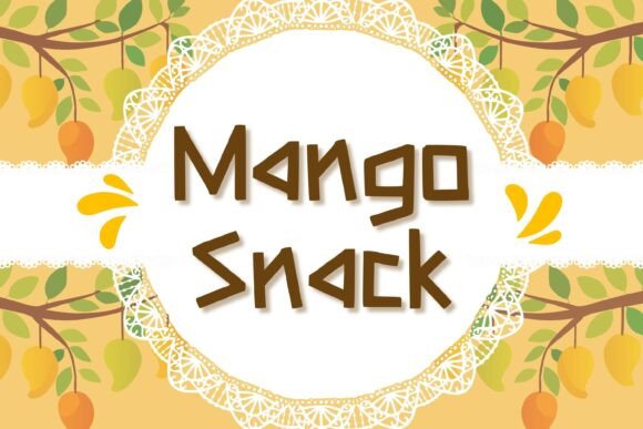 Mango Snack: A Playful Display Font for Editorial Joy