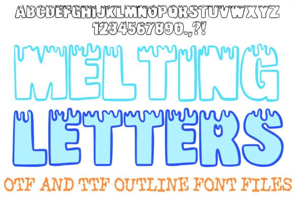 Melting Letters: A Bold Display Font for Expressive Brand Identity