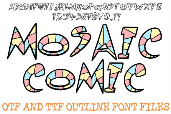 Mosaic Comic Font: A Bold Display Typeface for Digital Branding