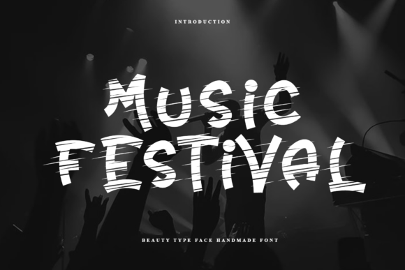 Music Festival Font: Bold, Handmade Charm for Crafters