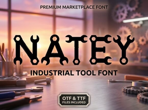 Natey: A Bold, Warm Display Font That Earns Its Space