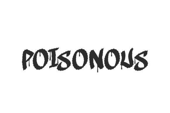 Poisonous Font: A Spooky Display Font That Elevates Your Brand