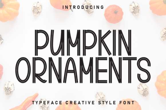 Pumpkin Ornaments Font: Clean, Seasonal Display Type for Crafters