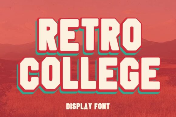 Retro Collage: A Bold Display Font for Handmade Charm