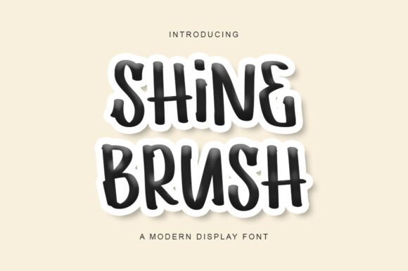 Shine Brush: A Display Font That Adds Warmth and Personality to Real Business Materials