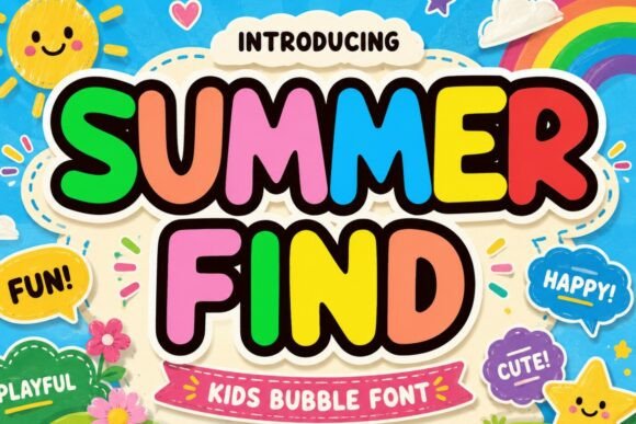 Summer Finds: A Playful Display Font for Joyful Digital Branding