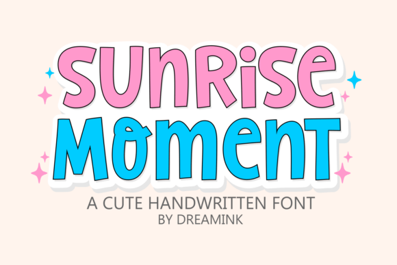 Sunrise Moment: A Playful Display Font for Digital Branding