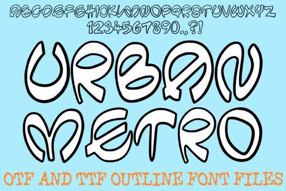 Urban Metro: A Display Typeface That Moves With Your Words