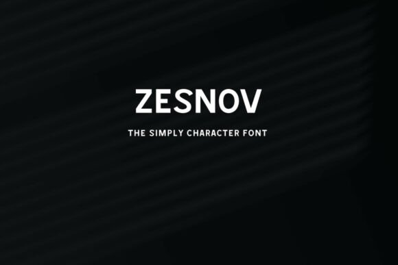 Zesnov: A Modern All-Caps Display Typeface for Digital Impact