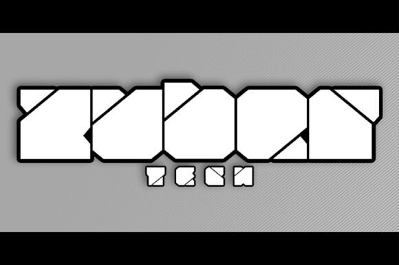 Zuber Tech Font: A Display Typeface for Digital Campaign Impact